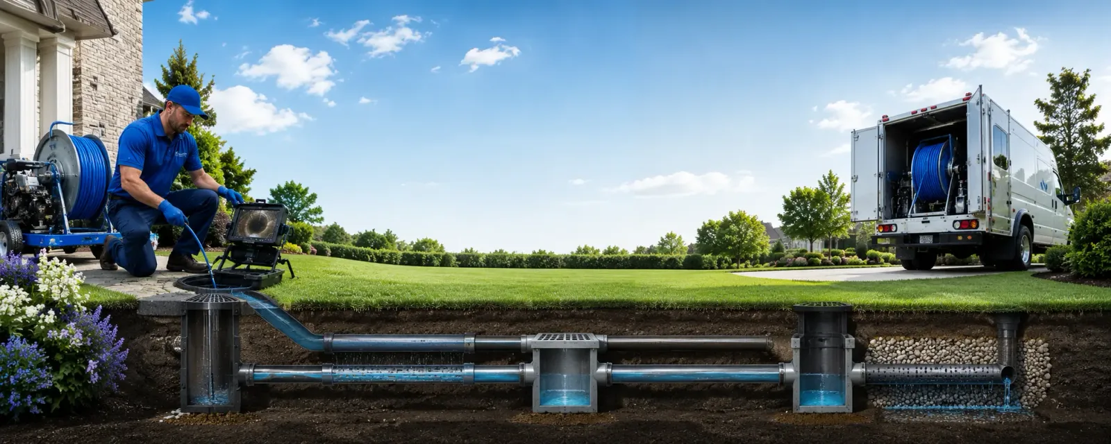Outdoor drain cleaning information for Winnebago, NE